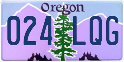 OR license plate 024LQG