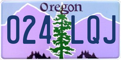 OR license plate 024LQJ