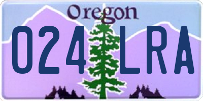 OR license plate 024LRA