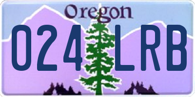 OR license plate 024LRB