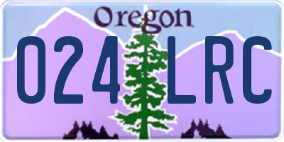 OR license plate 024LRC