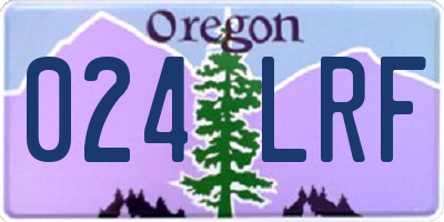 OR license plate 024LRF