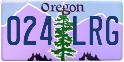 OR license plate 024LRG