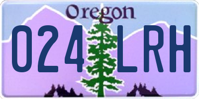 OR license plate 024LRH