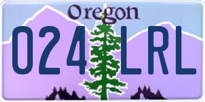 OR license plate 024LRL