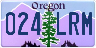OR license plate 024LRM