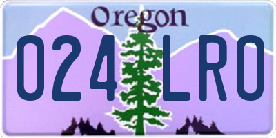 OR license plate 024LRO