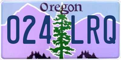 OR license plate 024LRQ