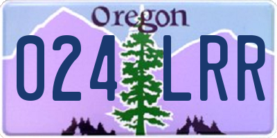 OR license plate 024LRR