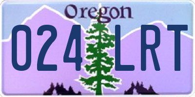OR license plate 024LRT