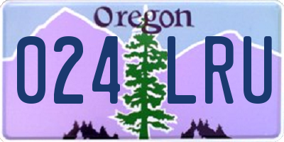 OR license plate 024LRU