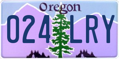 OR license plate 024LRY