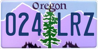 OR license plate 024LRZ