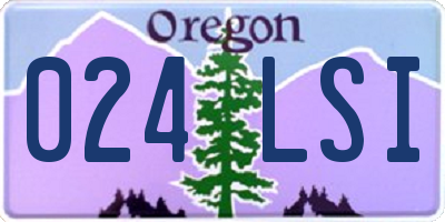 OR license plate 024LSI