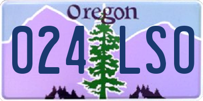 OR license plate 024LSO