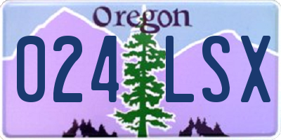 OR license plate 024LSX