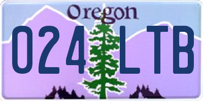 OR license plate 024LTB