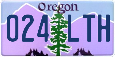 OR license plate 024LTH