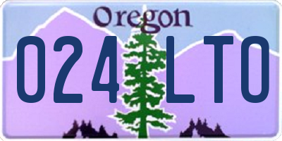 OR license plate 024LTO
