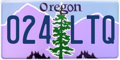 OR license plate 024LTQ
