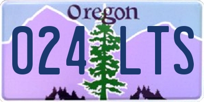 OR license plate 024LTS