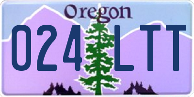 OR license plate 024LTT