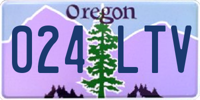 OR license plate 024LTV