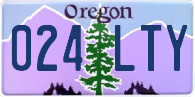 OR license plate 024LTY