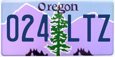 OR license plate 024LTZ