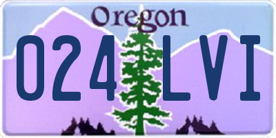 OR license plate 024LVI