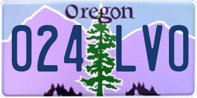 OR license plate 024LVO