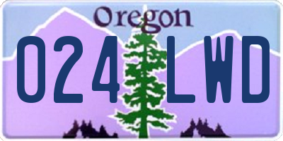OR license plate 024LWD