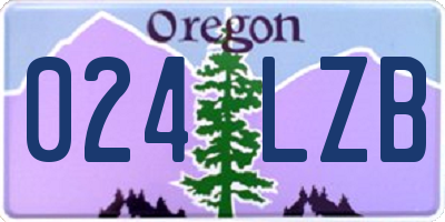 OR license plate 024LZB
