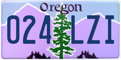 OR license plate 024LZI