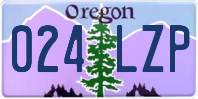OR license plate 024LZP