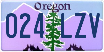 OR license plate 024LZV