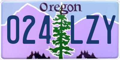 OR license plate 024LZY
