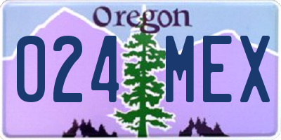 OR license plate 024MEX