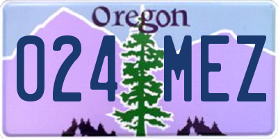 OR license plate 024MEZ