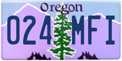 OR license plate 024MFI