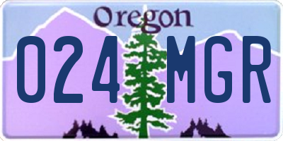 OR license plate 024MGR