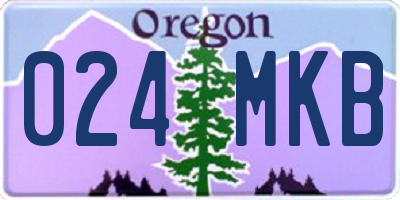 OR license plate 024MKB