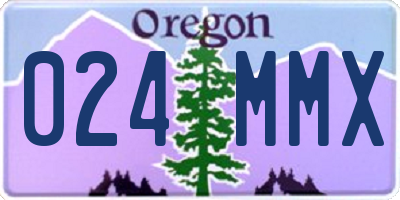 OR license plate 024MMX