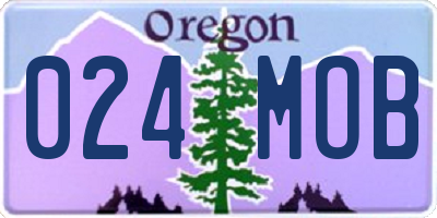 OR license plate 024MOB