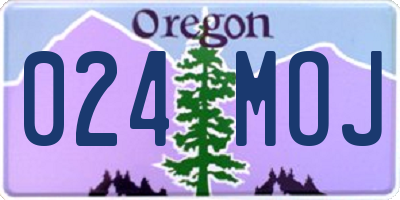 OR license plate 024MOJ