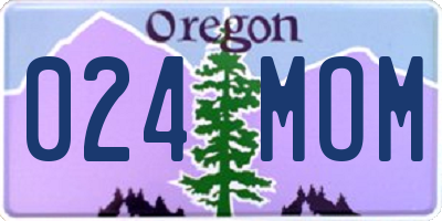 OR license plate 024MOM