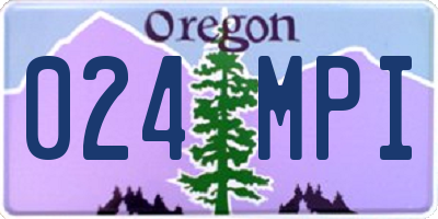OR license plate 024MPI