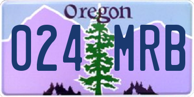 OR license plate 024MRB