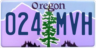 OR license plate 024MVH