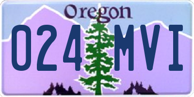 OR license plate 024MVI